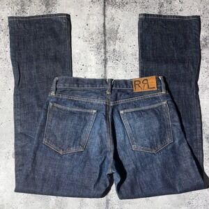 RRL Double RL Slim Bootcut Selvedge Denim Jeans Indigo Made in USA Rigid 30x31